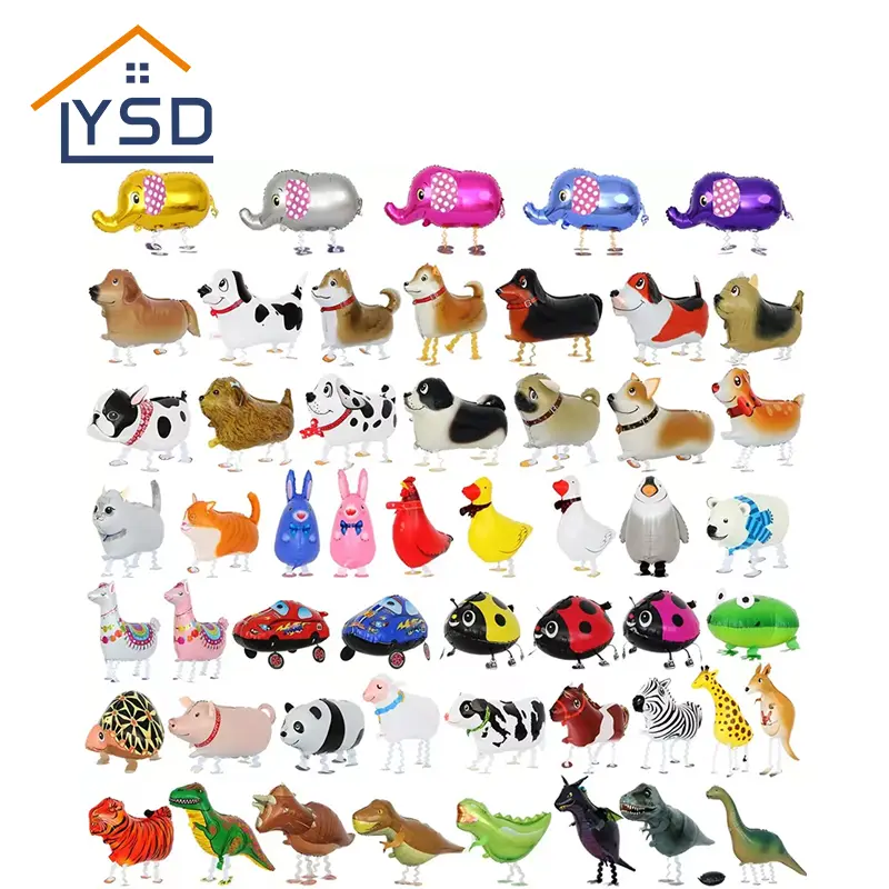 Palloncino per film in alluminio in piedi per animale 3d