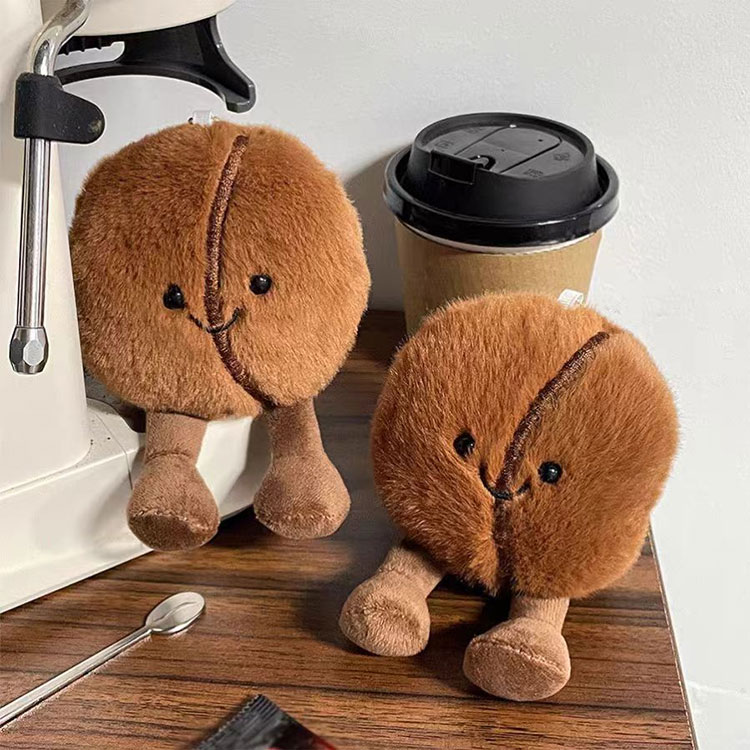 Peluche di chicchi di caffè a decompressione