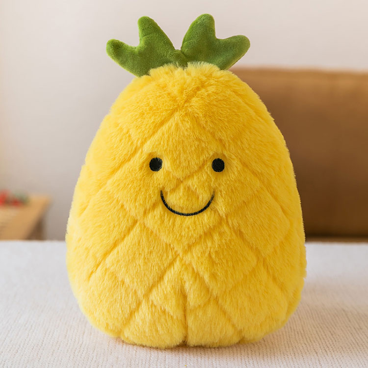 Morbido cuscino in peluche con ananas