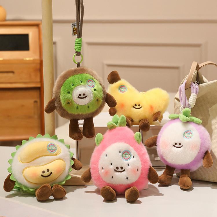 Peluche con ciondolo di frutta