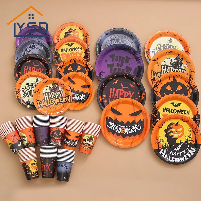 Set di stoviglie usa e getta di Halloween