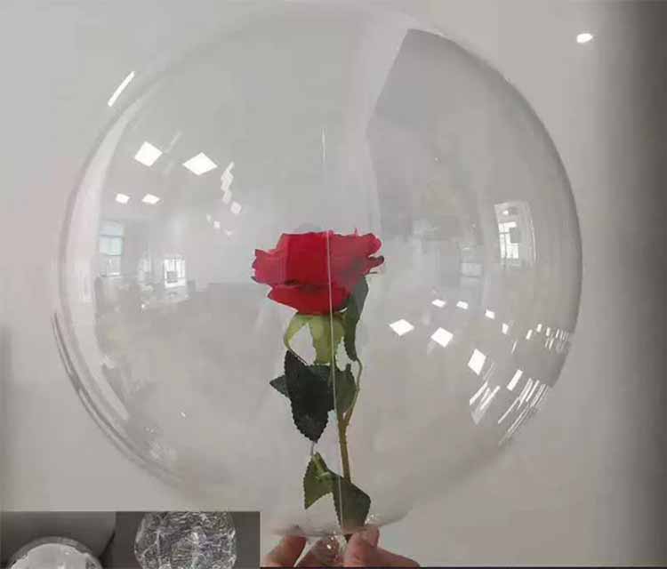 bobo balloon with flower