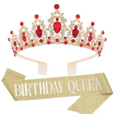 Birthday Ribbon And Crown Sets