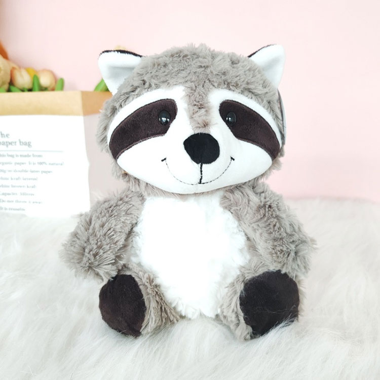 Peluche procione con grande coda soffice