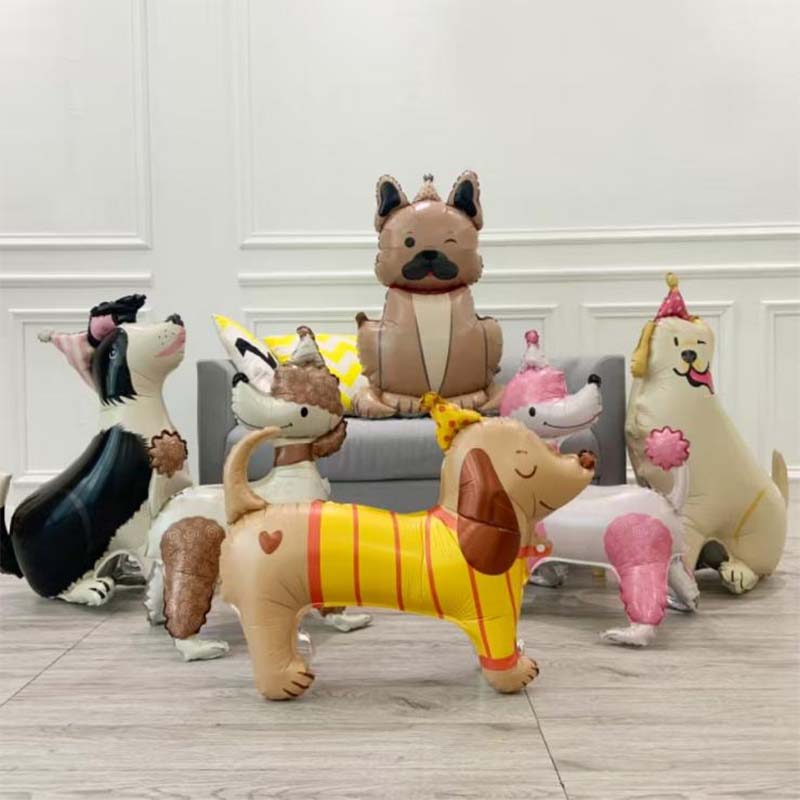 Palline in foglio di alluminio per cuccioli in piedi