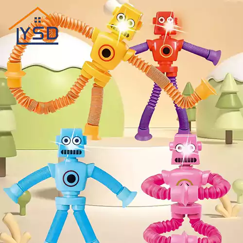 Giocattolo versatile con tubo telescopico a decompressione